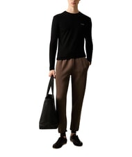 GUESS CORE Tricou cu m&acirc;necă lungă, slim jetbla - Pulovere pentru bărbați - 3