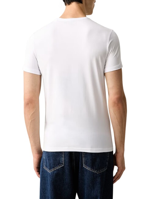 CORE Tricou cu m&acirc;necă scurtă, slim alb purpuriu - tricou