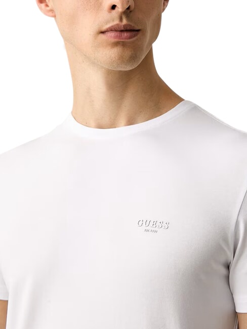 CORE Tricou cu m&acirc;necă scurtă, slim alb purpuriu - tricou