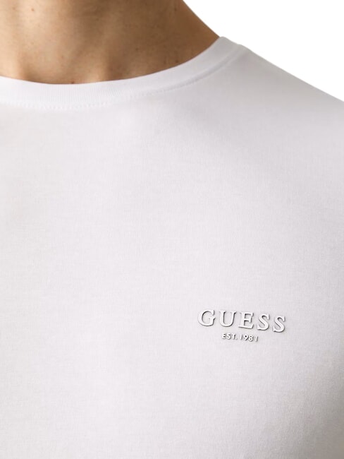 CORE Tricou cu m&acirc;necă scurtă, slim alb purpuriu - tricou