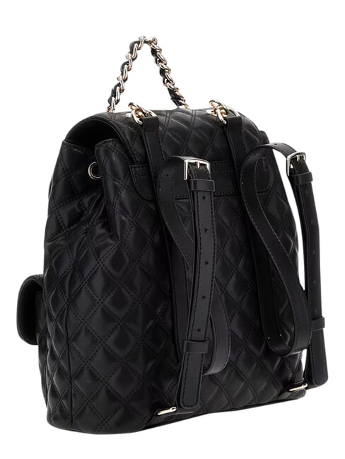 GIULLY 2 Rucsac cu buzunare frontale BLACK - Genți femei