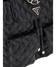 GUESS GIULLY 2 Rucsac cu buzunare frontale BLACK - Genți femei - 5