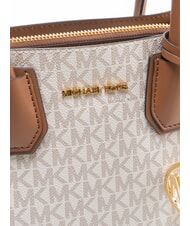MICHAEL KORS MERCER Geantă messenger cu curea de umăr vanilie - Genți femei - 4