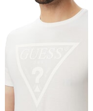 GUESS CORE Tricou cu m&acirc;necă scurtă, bumbac pur alb purpuriu - tricou - 4