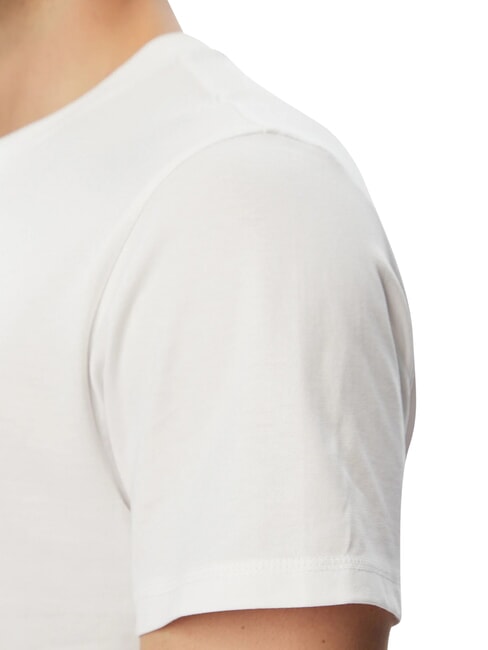 LOGO Tricou cu m&acirc;necă scurtă, bumbac pur alb purpuriu - tricou