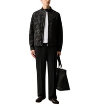 GUESS CORE Tricou cu m&acirc;necă lungă, slim alb purpuriu - Pulovere pentru bărbați - 3