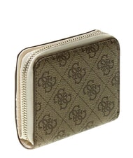 GUESS KIDS Portofel compact, cu fermoar 4g aop bej alb - Portofele femei - 3