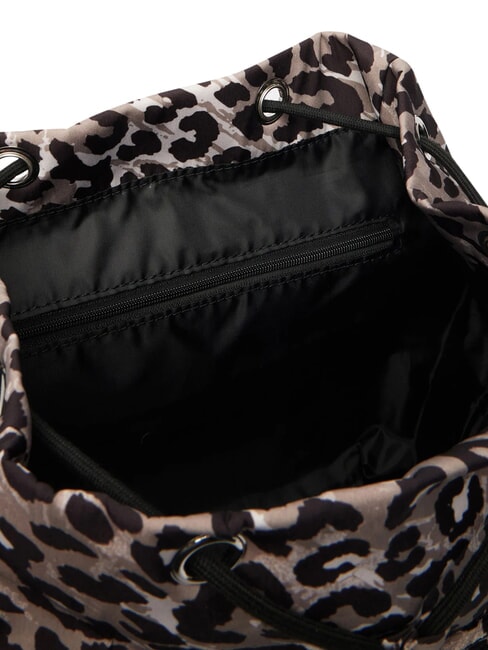 GIRL ALLOVER Rucsac cu buzunare multiple cursuri cu imprimeu leopard - Genți femei