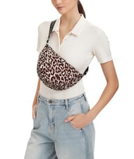 GUESS GIRL ALLOVER Geantă de umăr, reglabilă cursuri cu imprimeu leopard - Genți femei - 2