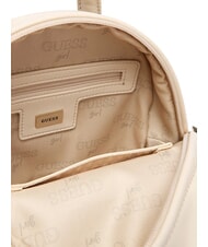 GUESS GIRL Rucsac cu buzunar frontal 4g aop bej alb - Genți femei - 5