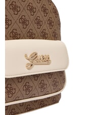 GUESS GIRL Rucsac cu buzunar frontal 4g aop bej alb - Genți femei - 6