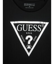 GUESS KIDS Camasa metalizata cu maneca lunga jetbla - Tricou copil - 3