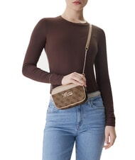 GUESS GIRL MINI ME Geantă de umăr mini 4g aop bej alb - Genți femei - 2
