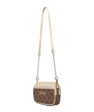 GUESS GIRL MINI ME Geantă de umăr mini 4g aop bej alb - Genți femei - 4