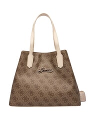 GUESS GIRL MINI ME Geantă de umăr, cu curea de umăr 4g aop bej alb - Genți femei - 5