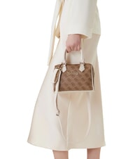 GUESS GIRL MINI ME Geantă mini cu curea de umăr 4g aop bej alb - Genți femei - 2