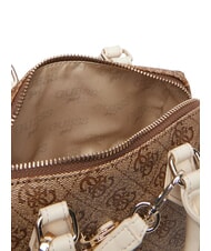 GUESS GIRL MINI ME Geantă mini cu curea de umăr 4g aop bej alb - Genți femei - 5