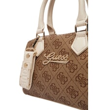 GUESS GIRL MINI ME Geantă mini cu curea de umăr 4g aop bej alb - Genți femei - 6