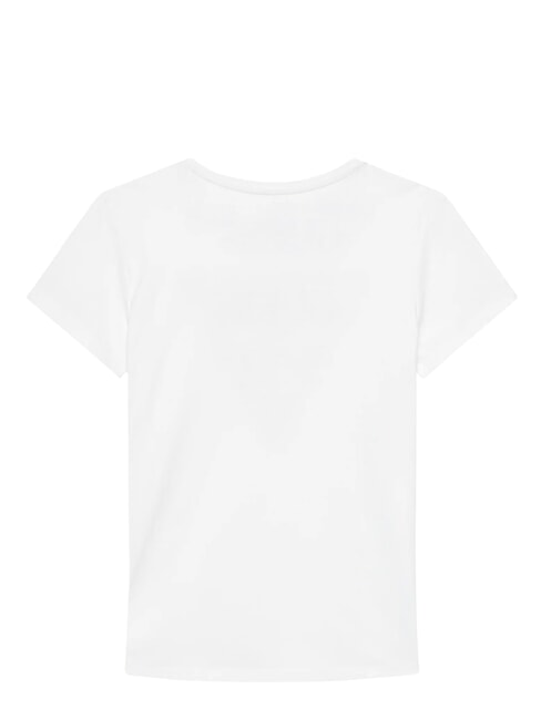 KIDS Tricou cu imprimeu logo triunghi alb purpuriu - Tricou copil