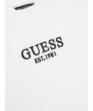 GUESS KIDS Tricou elastic cu m&acirc;necă lungă alb purpuriu - Tricou copil - 3