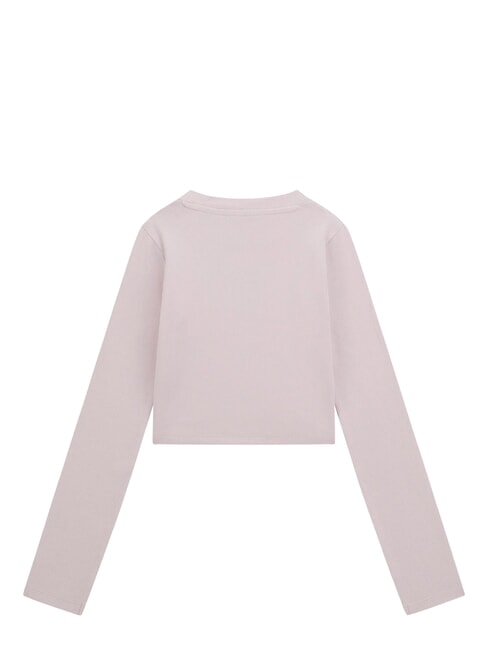 KIDS Tricou elastic cu m&acirc;necă lungă balet roz - Tricou copil