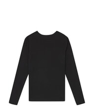 GUESS KIDS Tricou cu m&acirc;necă lungă și strasuri jetbla - Tricou copil - 2