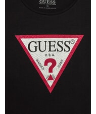 GUESS KIDS Tricou cu m&acirc;necă lungă și strasuri jetbla - Tricou copil - 3