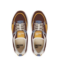 LOVE MOSCHINO STARDUST Teniși pentru femei cacao/albastru aviar/ocru/ivoriu - Pantofi femei - 4