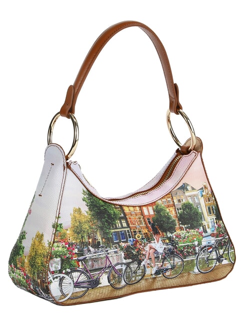 YESBAG Geantă de umăr r&acirc;u de flori - Genți femei