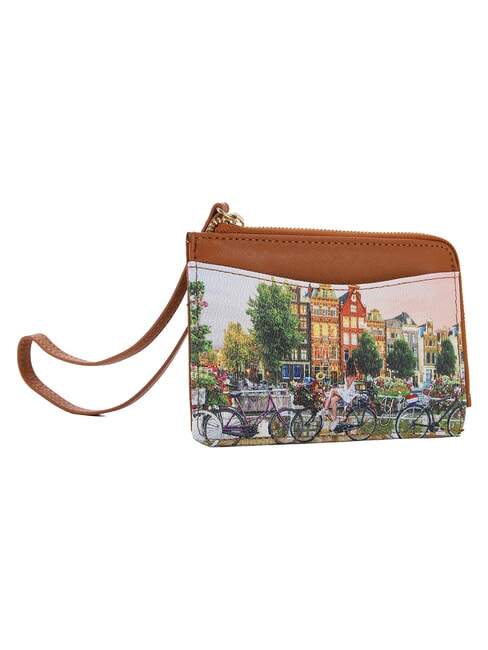 YESBAG Suport pentru carduri cu fermoar și brățară r&acirc;u de flori - Portofele femei