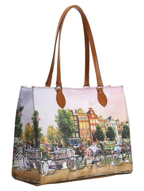 YESBAG Geantă de cumpărături, geantă de umăr r&acirc;u de flori - Genți femei
