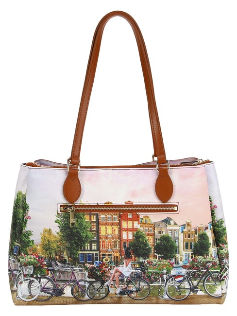 YESBAG Geantă de cumpărături, geantă de umăr r&acirc;u de flori - Genți femei