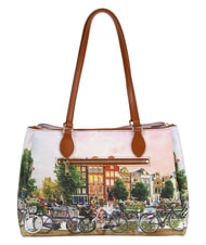 YNOT YESBAG Geantă de cumpărături, geantă de umăr r&acirc;u de flori - Genți femei - 3