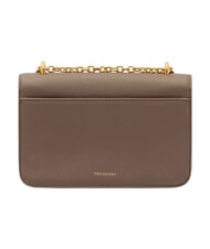 TRUSSARDI CAMEO Geantă de umăr mini, din piele taupe de deșert - Genți femei - 3