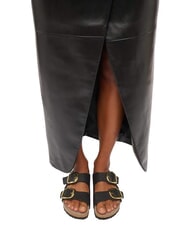 BIRKENSTOCK ARIZONA BIG BUCKLE Sandale papuci piton negru - Pantofi femei - 6