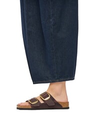 BIRKENSTOCK ARIZONA BIG BUCKLE HEX Sandale tip papuc din piele uleiată habana - Pantofi femei - 6