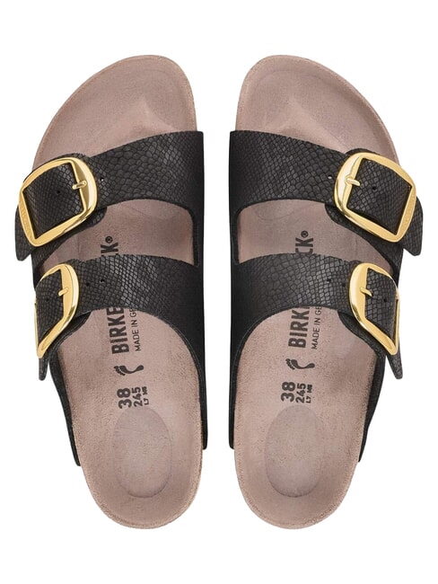 ARIZONA BIG BUCKLE Sandale papuci piton negru - Pantofi femei