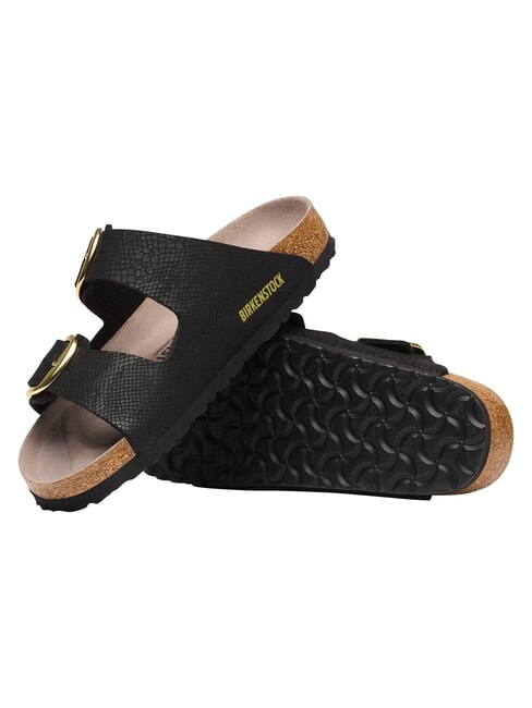 ARIZONA BIG BUCKLE Sandale papuci piton negru - Pantofi femei