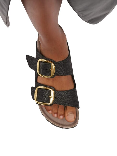 ARIZONA BIG BUCKLE Sandale papuci piton negru - Pantofi femei