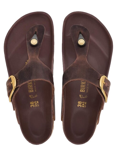 GIZEH BIG BUCKLE HEX Sandale din piele habana - Pantofi femei