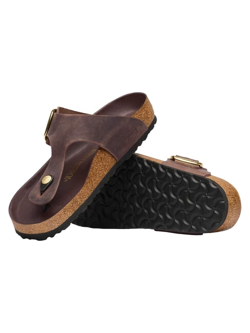 GIZEH BIG BUCKLE HEX Sandale din piele habana - Pantofi femei