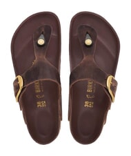 BIRKENSTOCK GIZEH BIG BUCKLE HEX Sandale din piele habana - Pantofi femei - 4