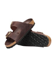 BIRKENSTOCK ARIZONA BIG BUCKLE HEX Sandale tip papuc din piele uleiată habana - Pantofi femei - 4