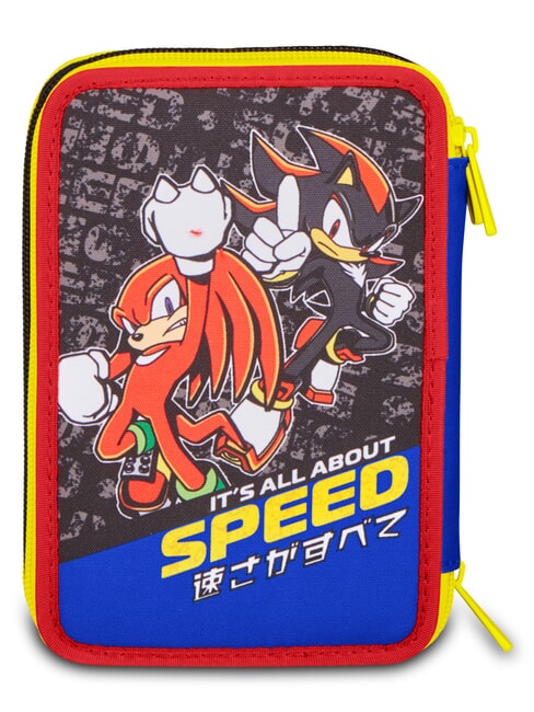 THE HEDGEHOG SPEED Penar cu trusă școlară albastru electric - Penare și accesorii