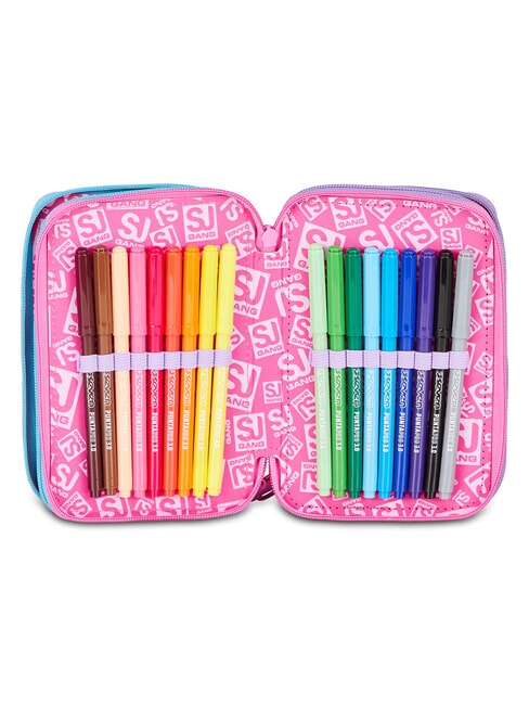 GLOW LED UNICORN GIRL Penar cu trusă școlară liliac moale - Penare și accesorii