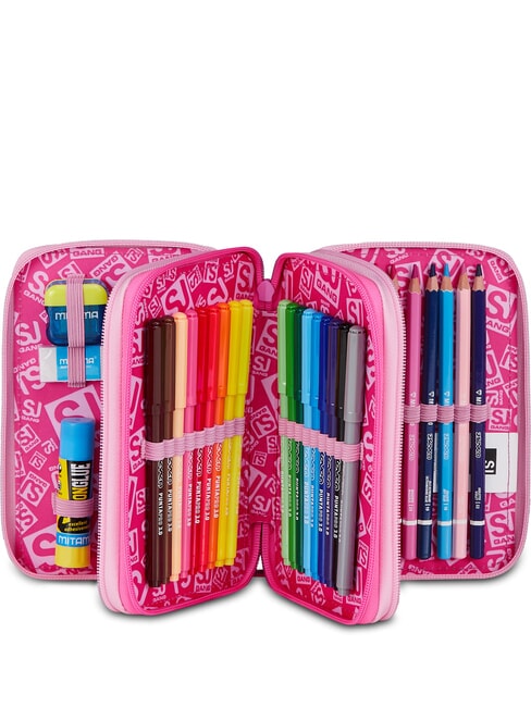 HEART BUDDY GIRL Penar cu trusă școlară păpușă roz - Penare și accesorii