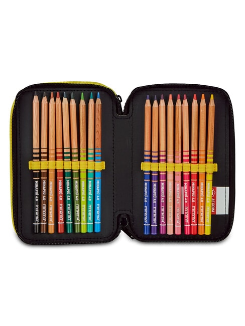 LUPETTO SCHOOL Penar cu trusă școlară roșu romă - Penare și accesorii