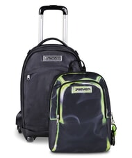 SEVEN SHADOWS OF COLOR Rucsac cu troler galben - Rucsacuri cu role - 2