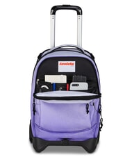 INVICTA FANTASY Rucsac detașabil cu 2 roți dalie violetă - Rucsacuri cu role - 5