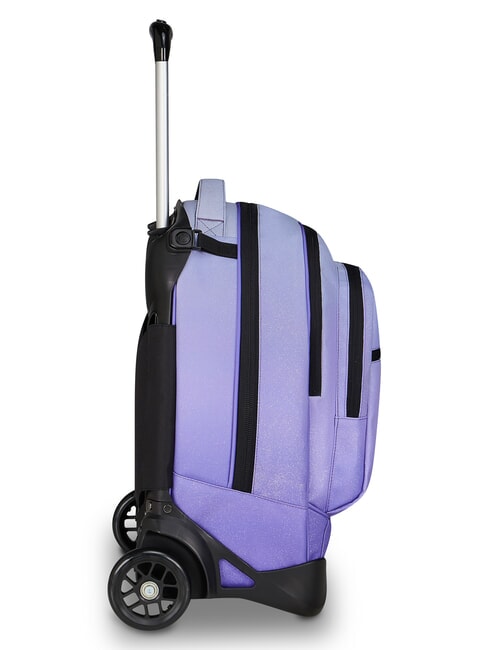 FANTASY Rucsac detașabil cu 2 roți dalie violetă - Rucsacuri cu role